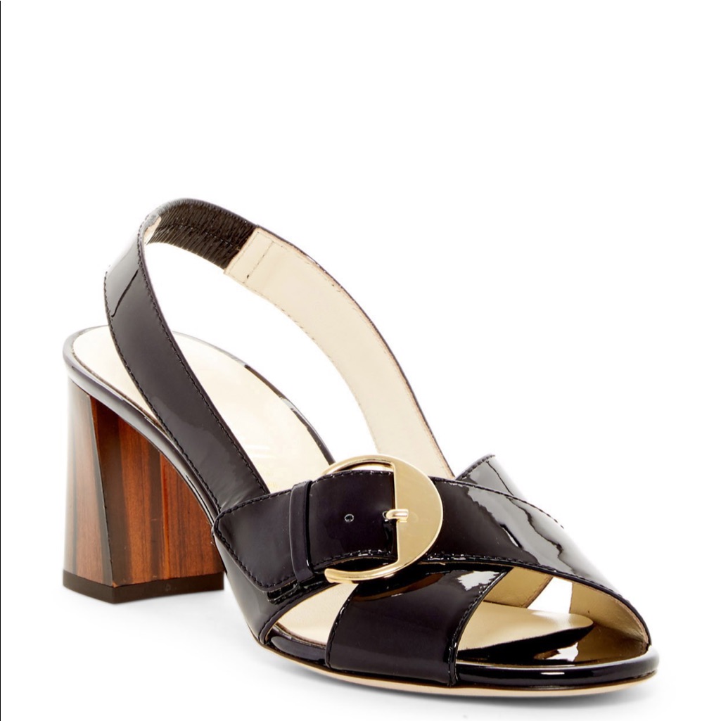 Bettye Muller ‘ Pepper’ Black Patent Shoes